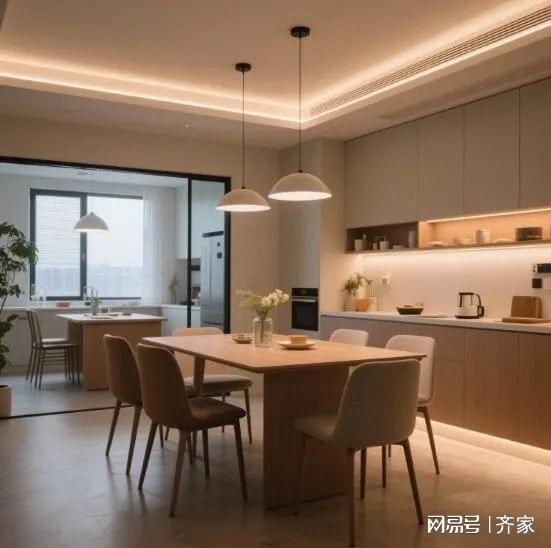 家的现代简约餐厅温馨到犯规！麻将胡了模拟器试玩哇塞 这(图1)